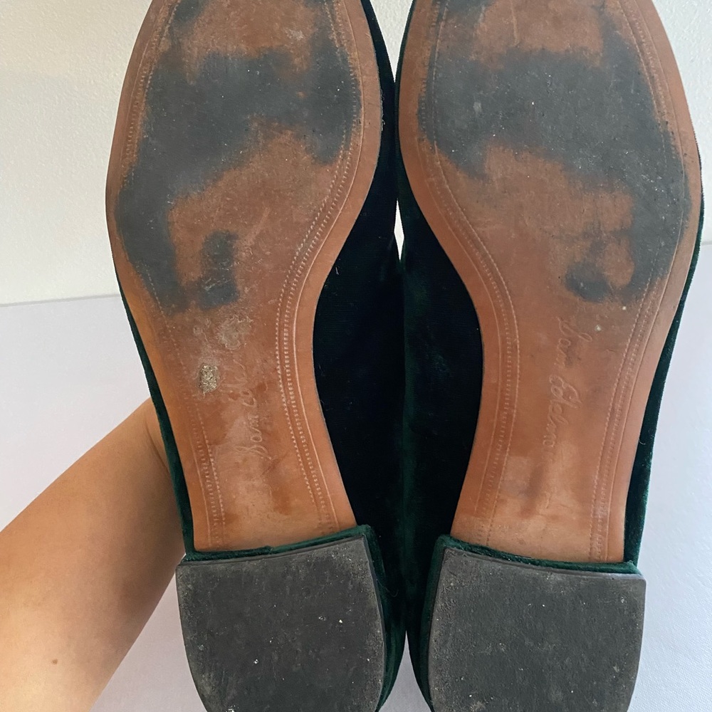 Sam Edelman Dark Green Velvet Loafer Shoes Size 9M - Picture 8 of 8